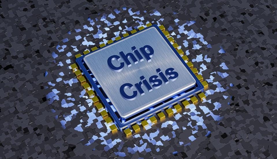 Cyber security Perth concept with a 3D microchip surrounded by digital security elements, symbolising technology supply chain risks.